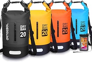 Blackace arteesol Sac Sec 5L 10L 20L 30L Étanche avec Sangle Réglable pour Kayak Bateau Excursion Canoë Pêche Rafting Natation Snowboard