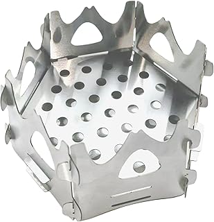 Réchaud à Bois de Camping - Équipement de Camping Portable Hexagonal | Petit Poêle de pour Pique-nique,Pour Barbecue Pique-nique Survie Chasse Randonnée Tente Terrasse Plage Fête des Pères