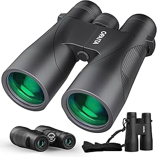 Jumelles 15x52 pour Adultes Haute Puissance - Prismes BAK4 & Lentilles FMC, Grand Champ de Vision, Compactes Étanches Antichoc - pour Observation Oiseaux, Astronomie, Chasse, Randonnée, Voyage